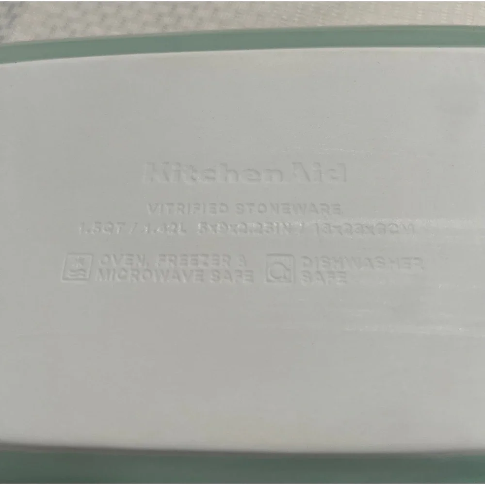KitchenAid Pistachio Green Baking Dish NIB